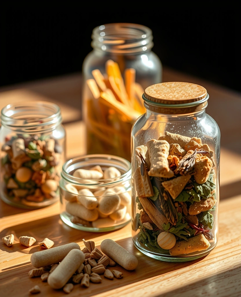 Naturalne preparaty dla mężczyzn w szklanych słoikach